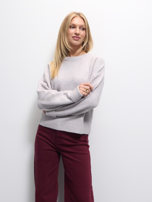 Mohito - Basic-Pullover - Grau - L