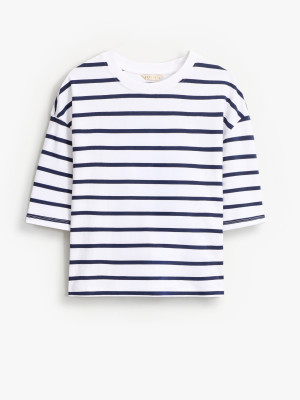 Mohito - T-Shirt mit kurzen Ärmeln - Navy - XS