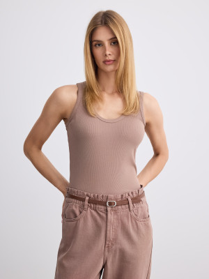 Mohito - Top de tirantes - beige - M