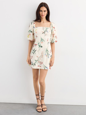 Mohito - Minikleid mit Trapezausschnitt - Nude - 40