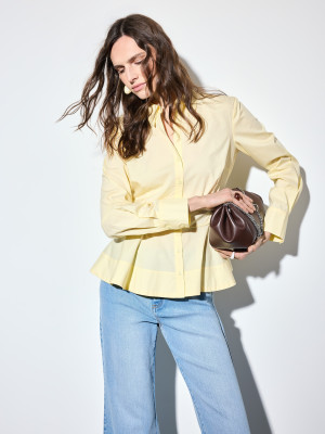 Mohito - Camicia in misto lyocell - giallo chiaro - 40