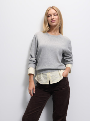 Mohito - Pullover aus Baumwolle - Grau - L