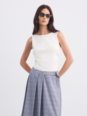 Mohito - Blusa con detalles fruncidos - crema - S