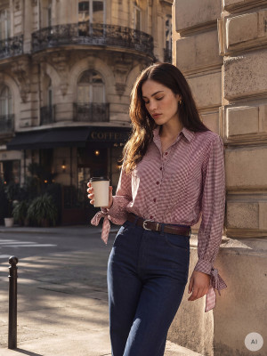 Mohito - Camicia a quadri - maroon - 32
