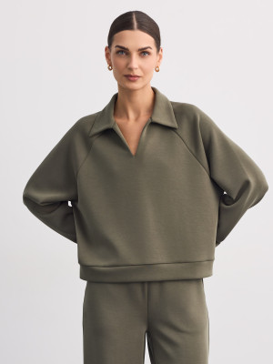 Mohito - LADIES` BLOUSE - καφετι πρασινο - M