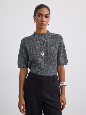 Mohito - Jersey de cuello alto de punto - negro - L
