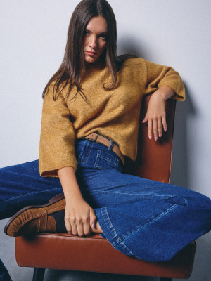 Mohito - Maglione in misto lana di alpaca - marrone dorato - XXL