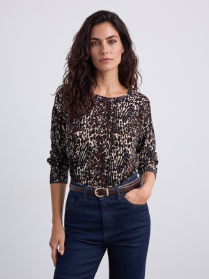 Mohito - Jersey en mezcla de viscosa - beige - M