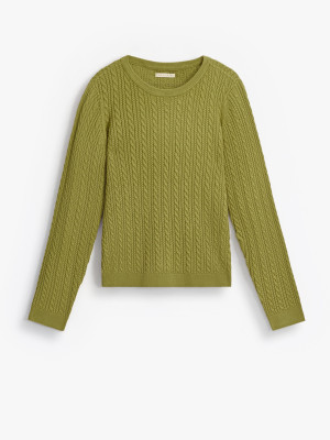 Mohito - Miękki sweter z wiskozą - oliwkowy -
