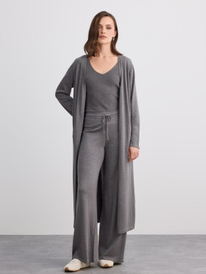 Mohito - Pantalón de pernera ancha - antracita - L