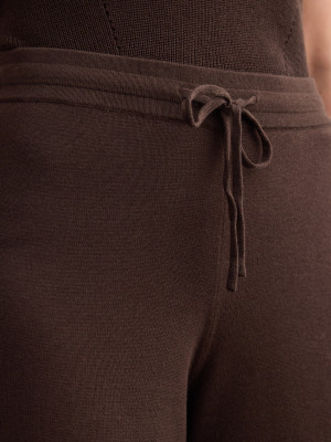 Mohito - Pantaloni wide leg - marrone scuro - S