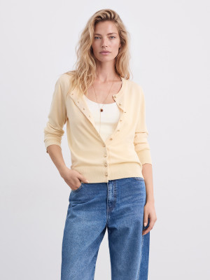 Mohito - Strickjacke - Hellgelb - M