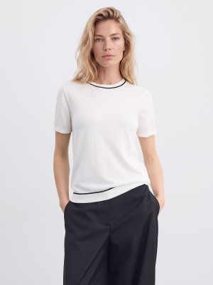 Mohito - Pullover mit Kurzen Ärmeln - Creme - XL