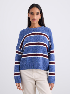 Mohito - Jersey a rayas - steel blue - L