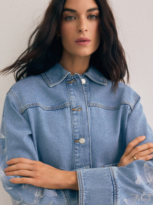 Mohito - Denim-Jacke - Blau - 40