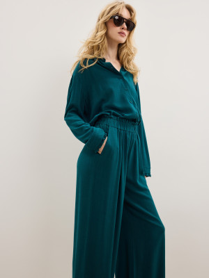 Mohito - Wide leg trousers - Grün - 36