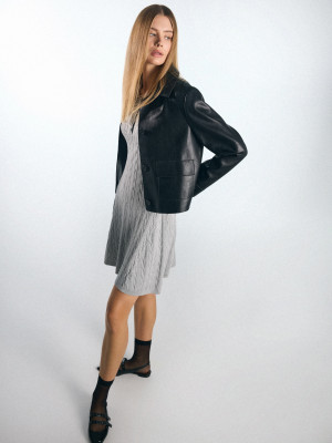 Mohito - Mini φόρεμα με κοντά μανίκια - light grey - L