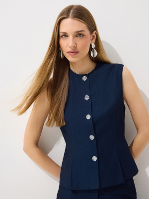 Mohito - Gilet - steel blue - 40