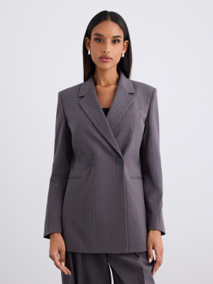 Mohito - Blazer a rayas - gris medio - 32