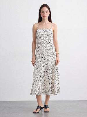 Mohito - Midikleid mit Trägern - Creme - XL