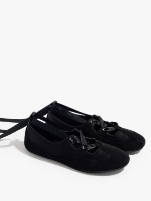Mohito - Ballerine con lacci - nero - 36