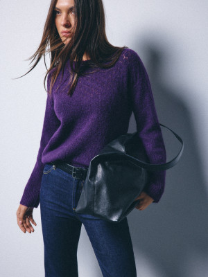 Mohito - Maglione in misto lana di alpaca - viola scuro - XL