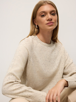 Mohito - Pullover mit Wollbeimischung - Creme - XS