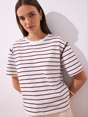 Mohito - T-shirt a maniche corte - maroon - 3XL