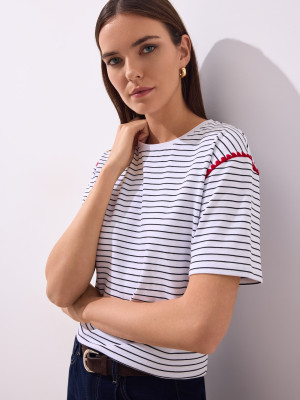 Mohito - T-Shirt mit kurzen Ärmeln - Schwarz - L