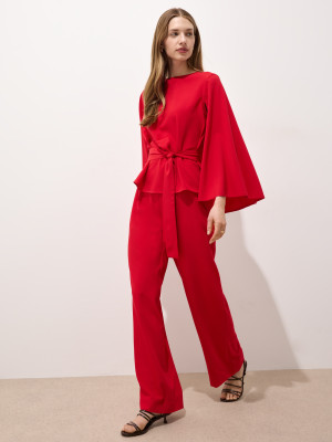 Mohito - Wide leg trousers - Rot - 42