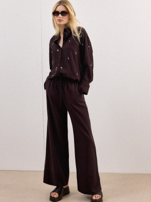 Mohito - Hose - Dunkelbraun - 32