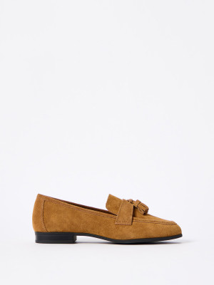 Mohito - Skórzane loafersy - beżowy -