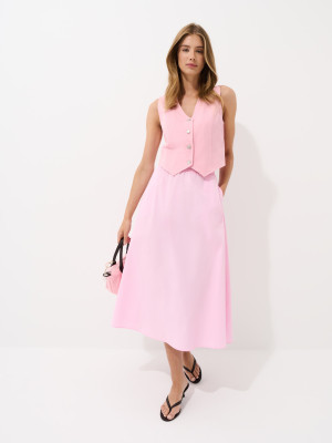 Mohito - Gonna midi - rosa pastello - 36