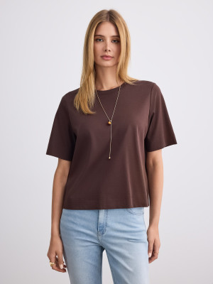 Mohito - T-Shirt - Dunkelbraun - L