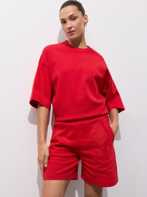 Mohito - T-shirt oversize - rosso - XL