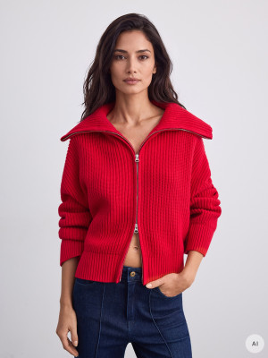 Mohito - Jersey con cuello ancho - rojo - L
