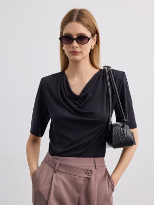 Mohito - Blusa con arricciatura - nero - XXL