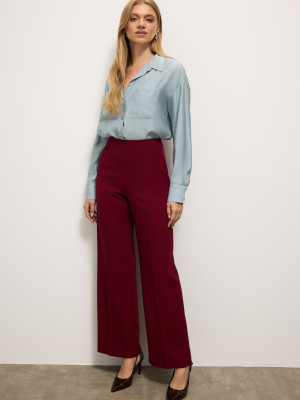 Mohito - Spodnie wide leg - kasztanowy -