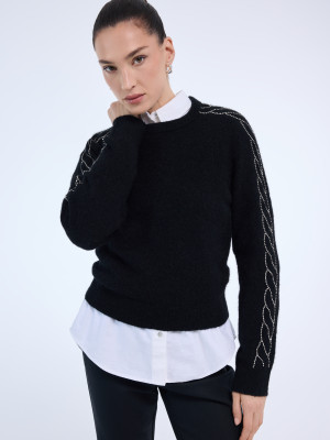 Mohito - Sweter z wełną alpaki - czarny -