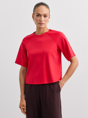 Mohito - Oversized-T-Shirt - Rot - M