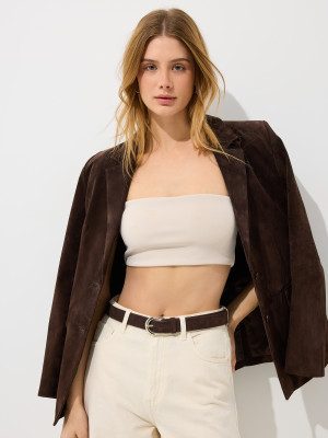 Mohito - Beżowy top bandeau - beżowy -
