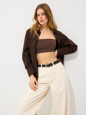 Mohito - Top bandeau - brązowy -