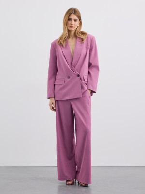 Mohito - Pantaloni wide leg - viola scuro - 40