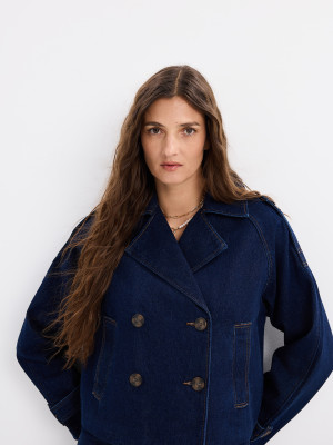 Mohito - Denim-Jacke - Navy - 42