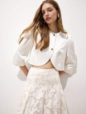 Mohito - Kurzer Blazer - Creme - 34