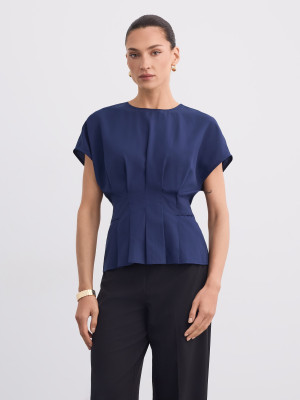 Mohito - Bluse mit Kimono-Ärmel - Navy - 36