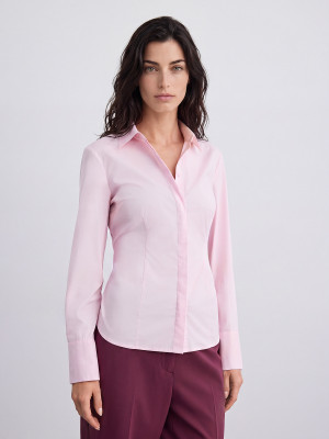 Mohito - Hemdbluse im Slim-Fit - Pastellrosa - 34