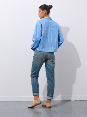 Mohito - Jeans im Boyfriend-Fit - Navy - 32