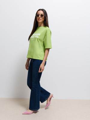 Mohito - Jeansy flare push up - granatowy -