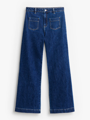 Mohito - Jeans svasati a vita alta - steel blue - 32